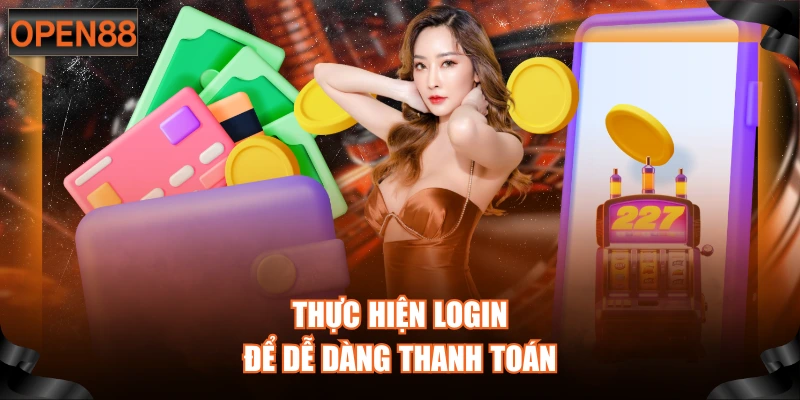 Thực hiện login để dễ dàng thanh toán